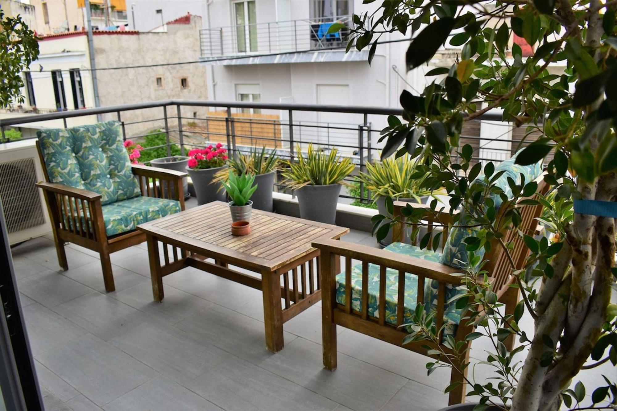 Apartamento Stylish Boutique Loft With Private Balcony Atenas Exterior foto