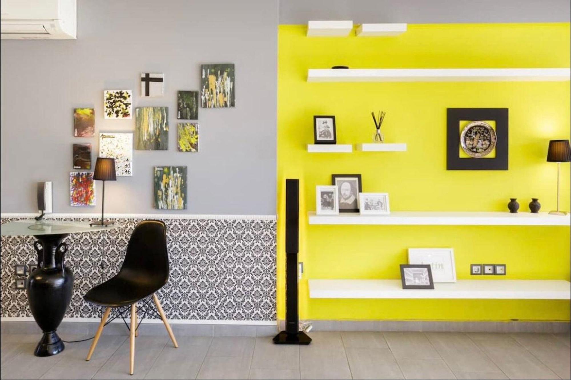 Apartamento Stylish Boutique Loft With Private Balcony Atenas Exterior foto